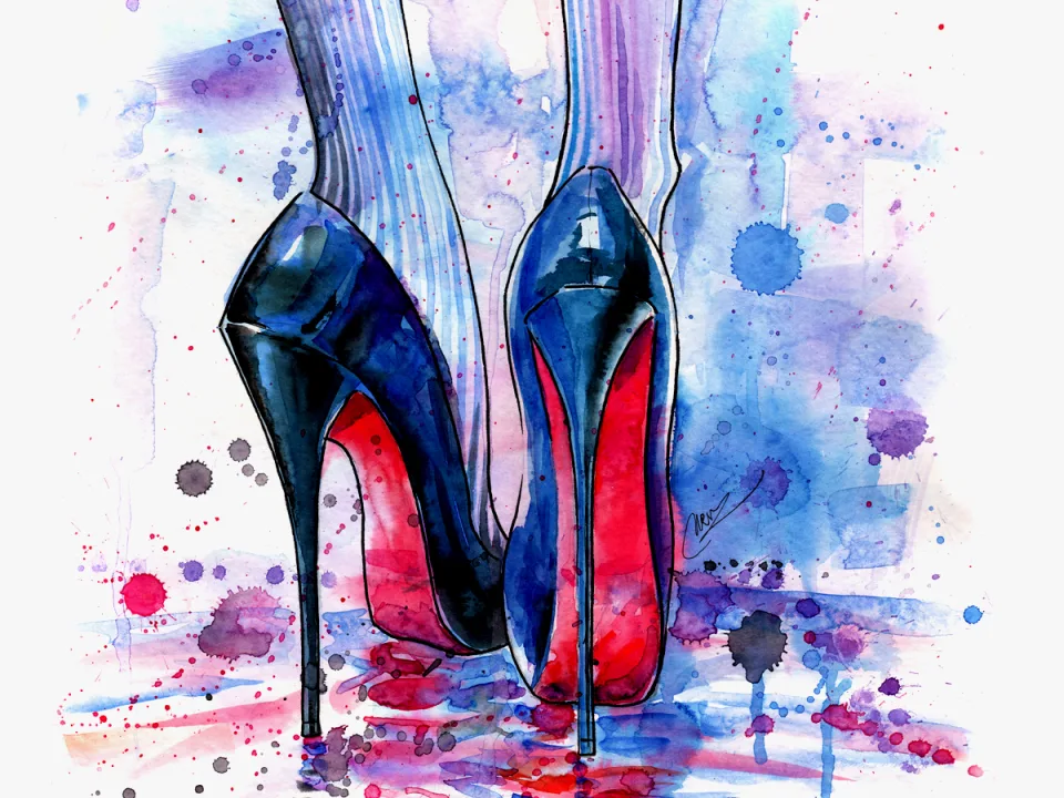 Louboutin in the rain
