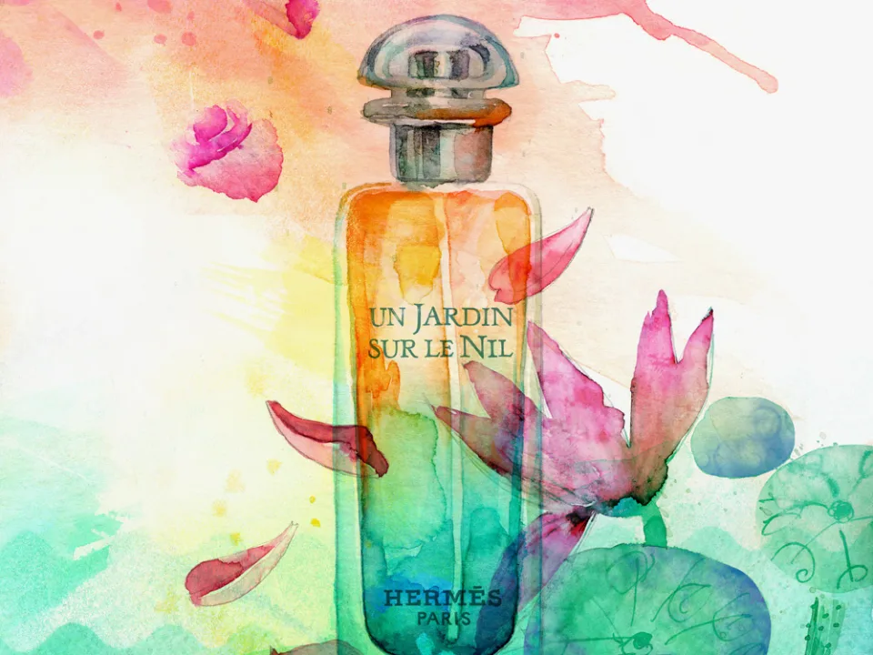 Un Jardin sur le Nil perfume illustration