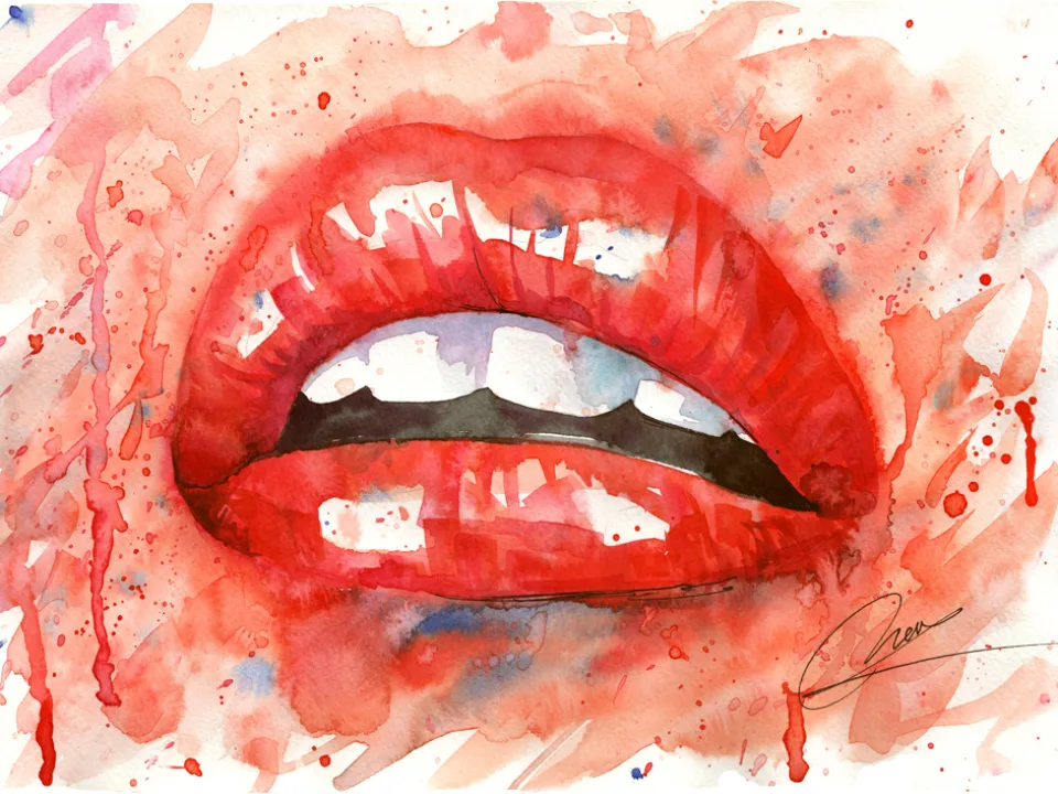 Red lips