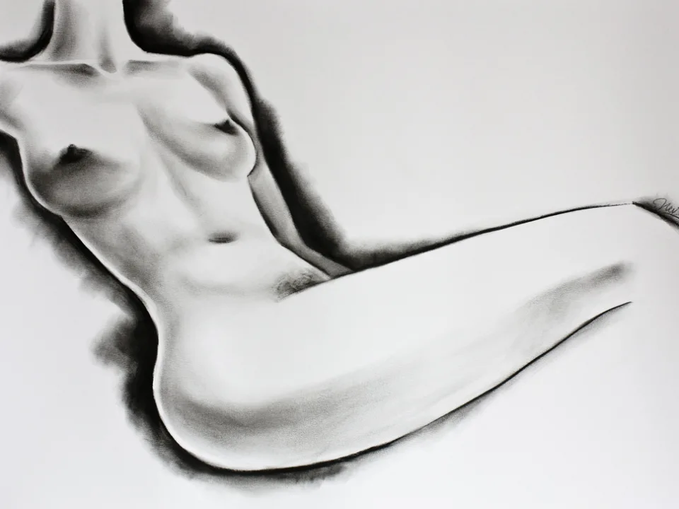 Wearing nothing but perfume - nude study